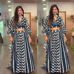 Fancy style Georgette Digital Print Ready made Lehenga choli